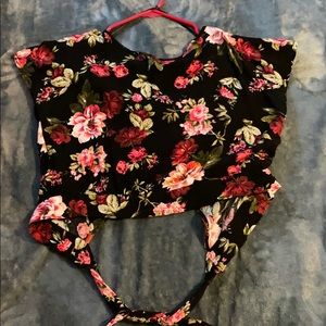 Floral crop top